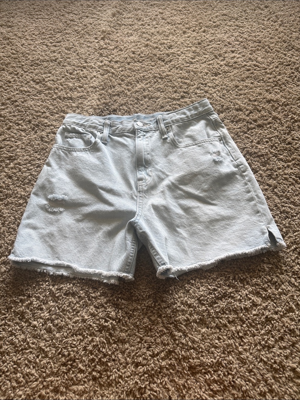 Girls Old Navy High Rise Slouchy Straight Jean Shorts Size 16
